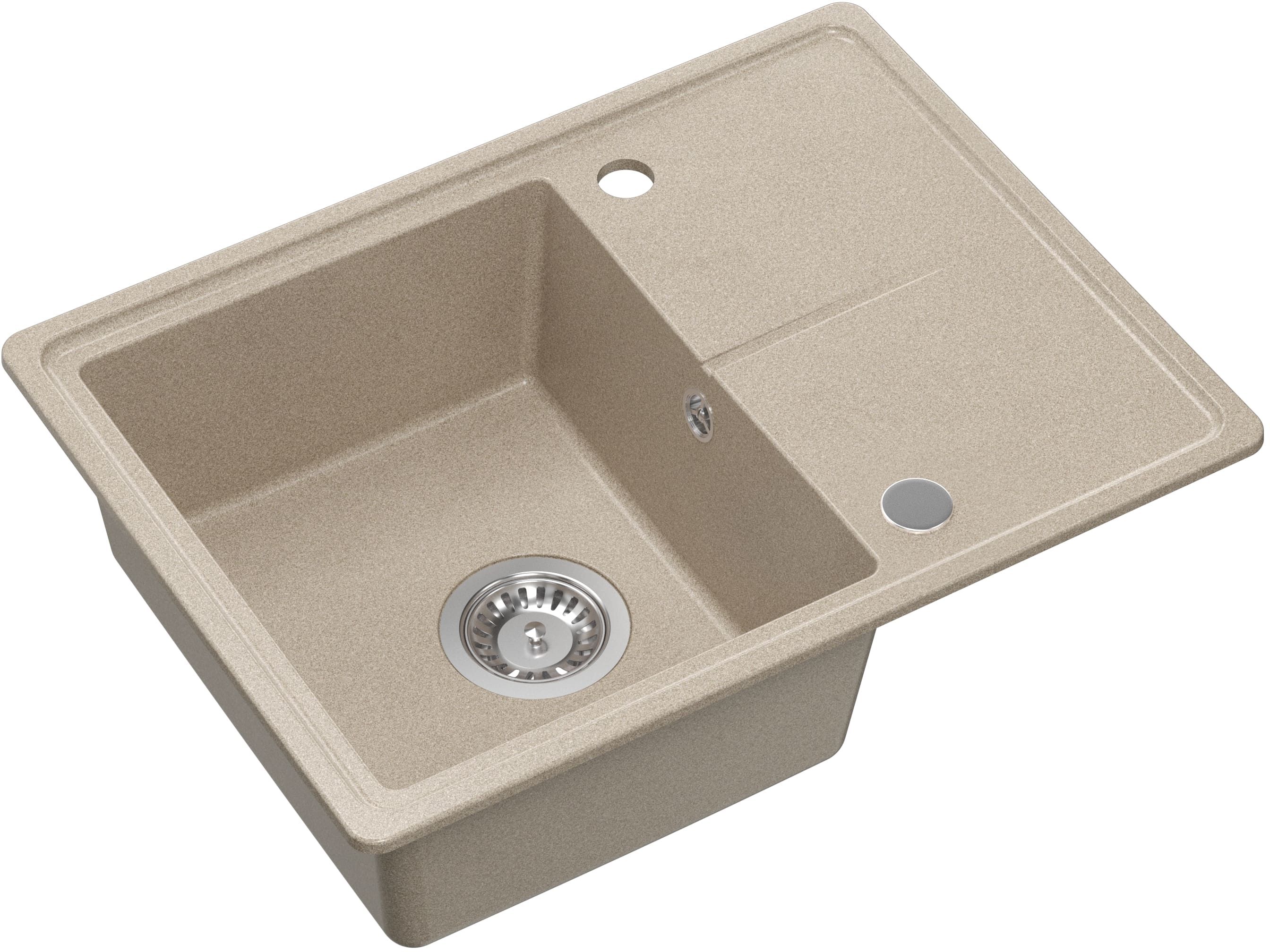 Darmowa Dostawa - Zlewozmywak GraniteQ 60x45 cm beżowy Quadron Tony HTO6045BEK