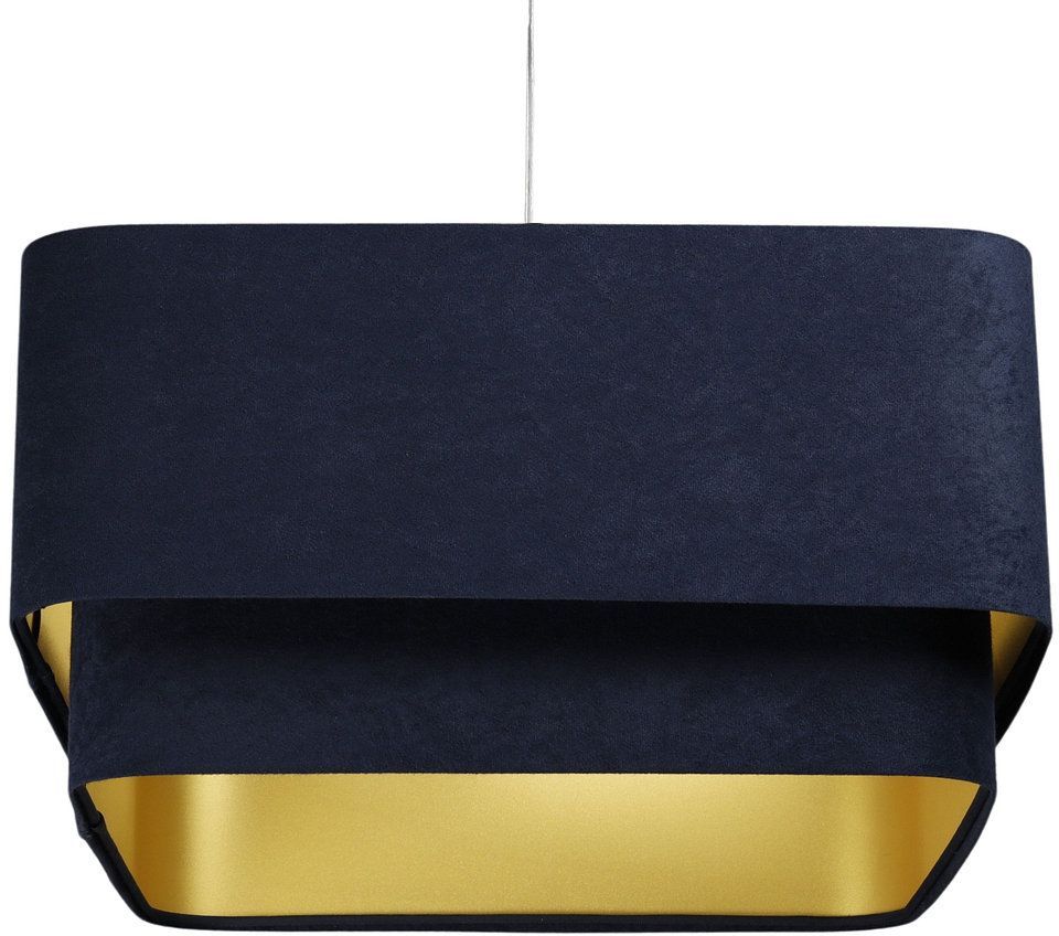 Darmowa Dostawa - Lampa wisząca 1x60 W złota-granatowa BPS Koncept Kwadro Duo Sue KWD018