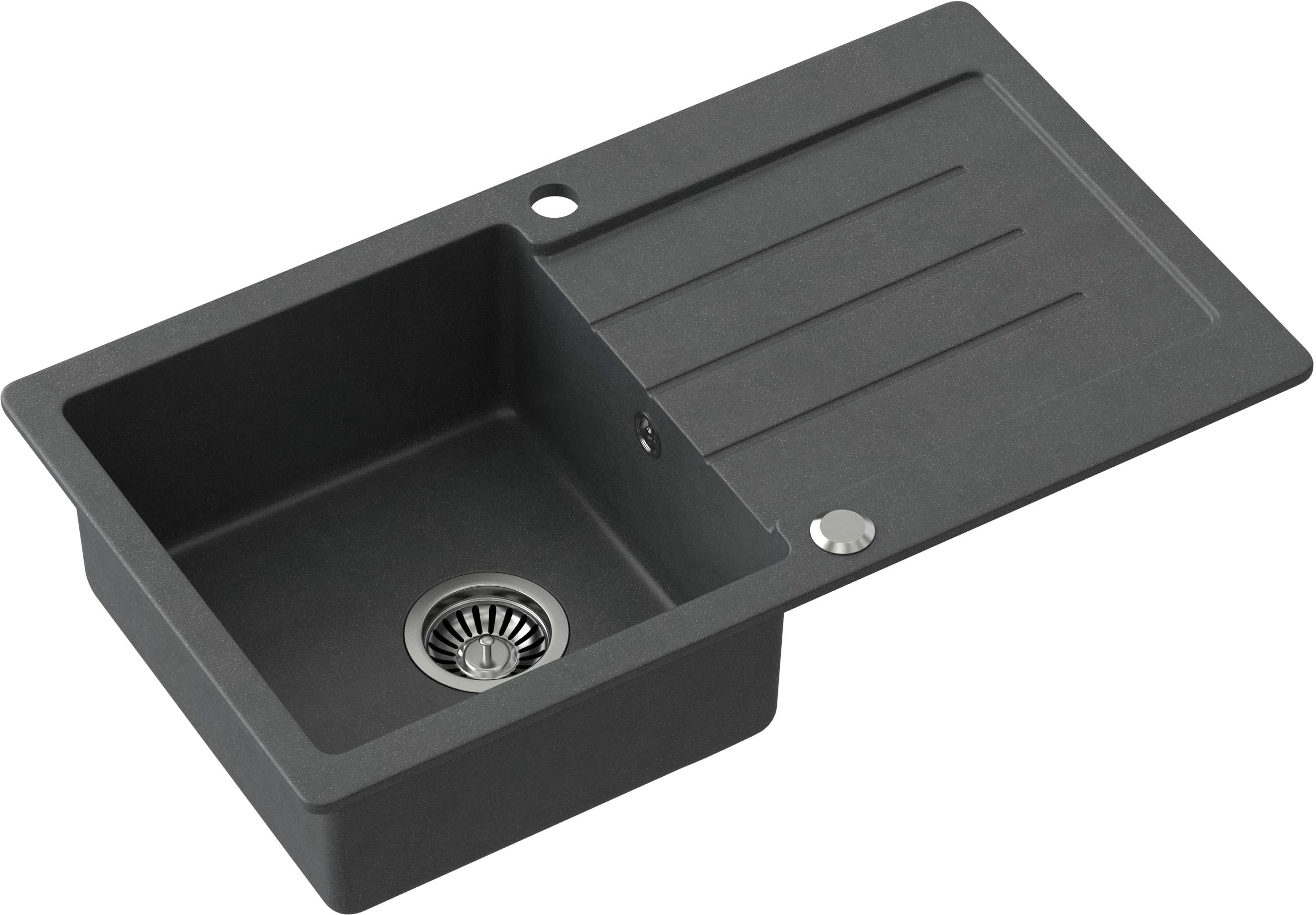 Darmowa Dostawa - Zlewozmywak GraniteQ 77x44 cm czarny Quadron Johnny HCQJ7744CZK