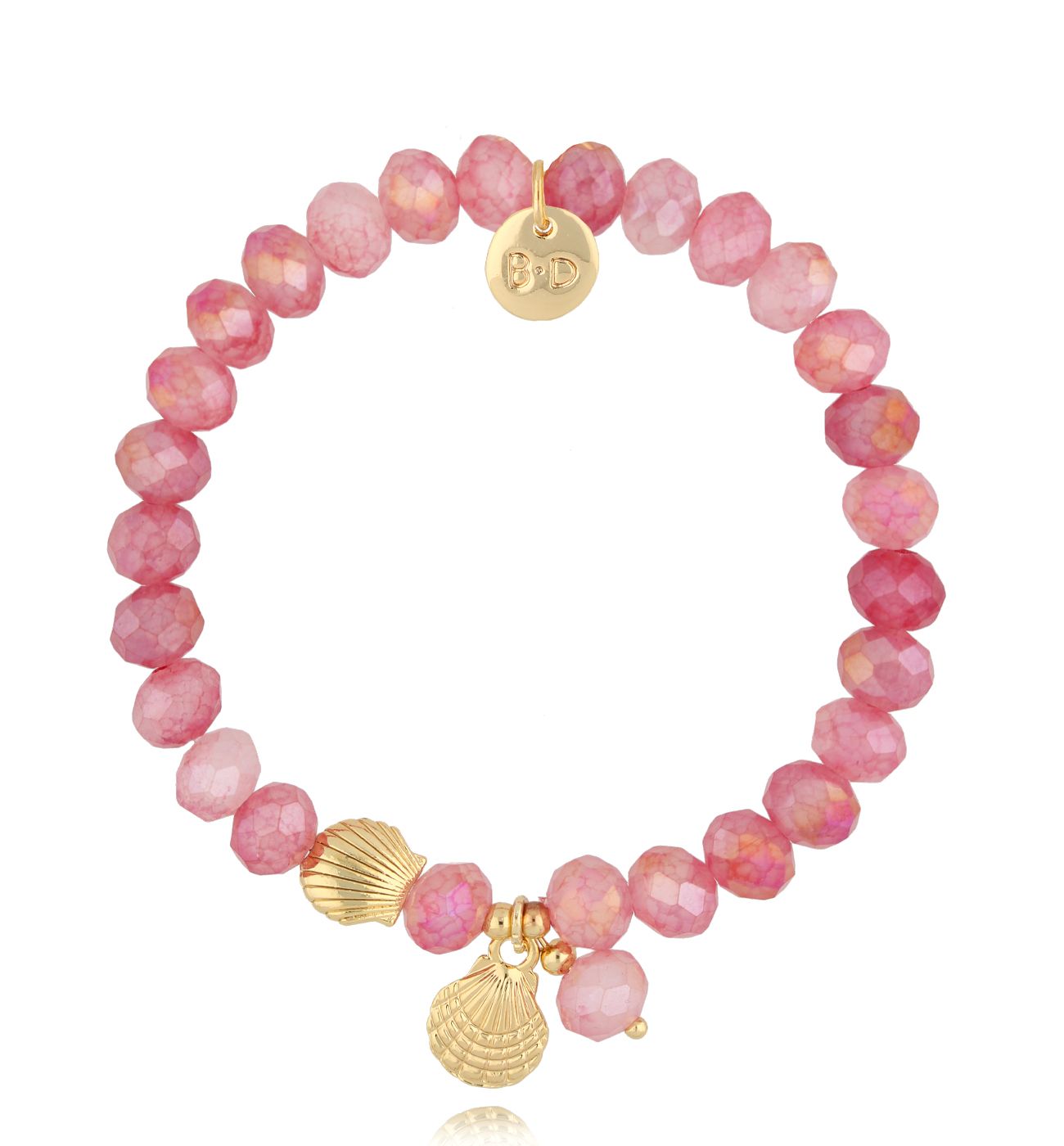 Bransoletka z kryształkami i muszelką Crystal Shell BSH0168