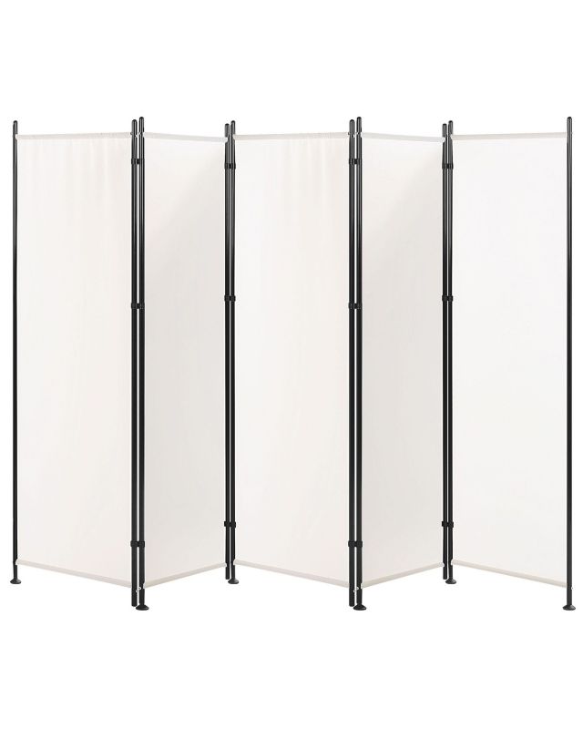 5-panelowy parawan pokojowy Narni Biały 1 szt.