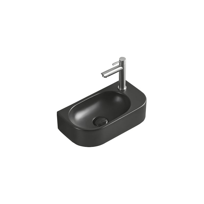 Umywalka nablatowa Mexen Viera czarna 40 x 21 cm 1 szt.