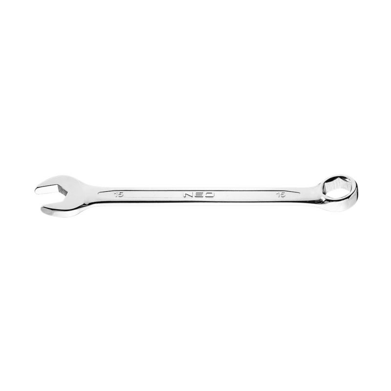 Klucz płasko-oczkowy z oczkiem sześciokątnym NEO TOOLS 15 x 190 mm 1 szt.