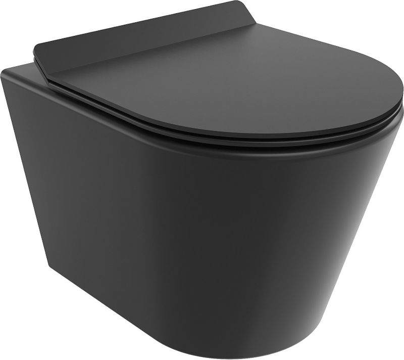 Miska wc wisząca Mexen Rico czarna 49x36x37 cm 1 szt.