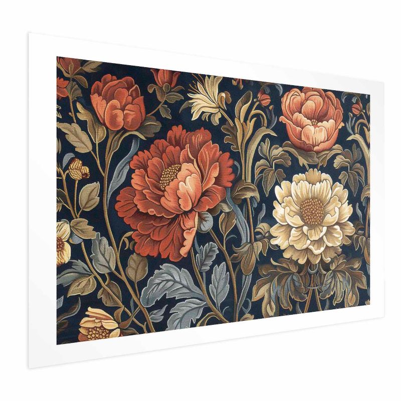 Plakat Artgeist Gobelinowe kwiaty 30x21 cm bez ramy 1 szt