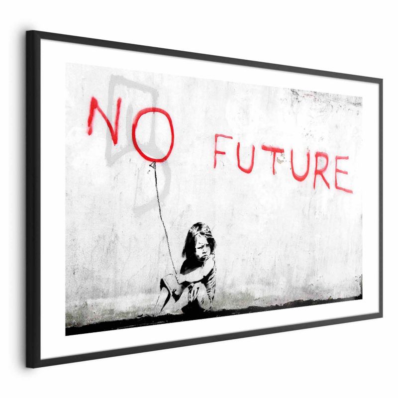 Plakat Artgeist bez przyszłości 90x60 cm z ramą czarną 1 szt