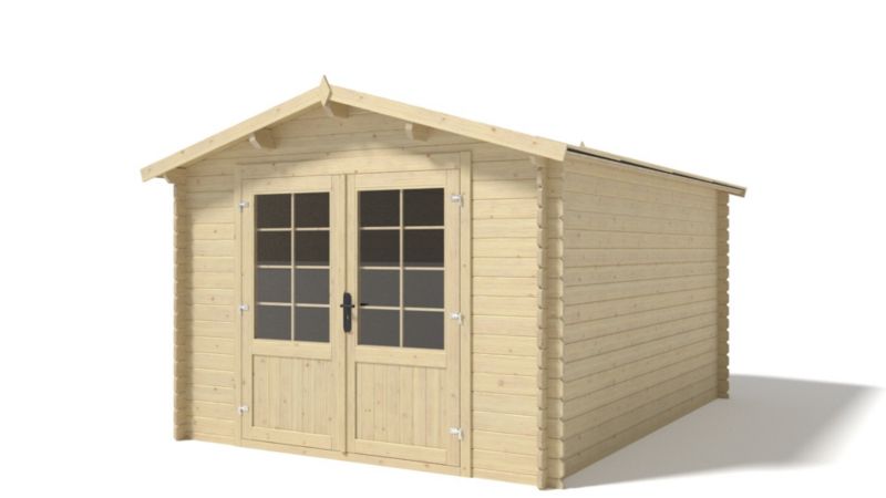 Domek ogrodowy ALTANKA 12 m2 - 3x4 m - 28 mm, drewniany, 1 szt.
