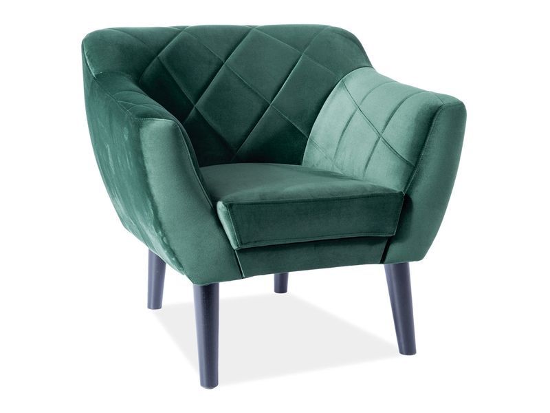 Fotel Signal KARO 1 VELVET zielony 1 szt