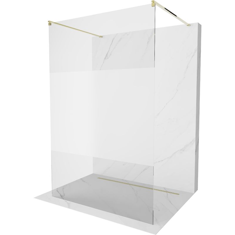 Ścianka prysznicowa Mexen Kioto złota 110x200 cm 800-110-002-50-35 1 szt.