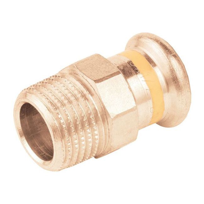 Złączka miedziana KAN-therm Press Gaz 18 mm x 1/2" gwint zewnętrzny