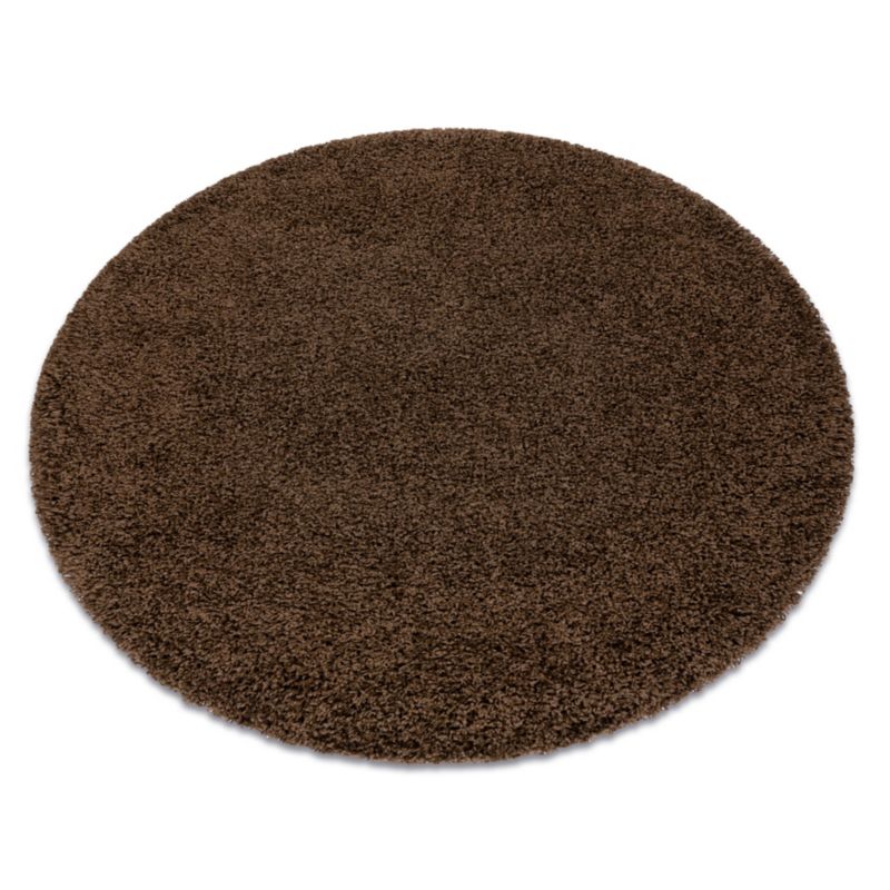 Dywan Soffi RugsX koło 120 cm brąz AF217 1 szt.
