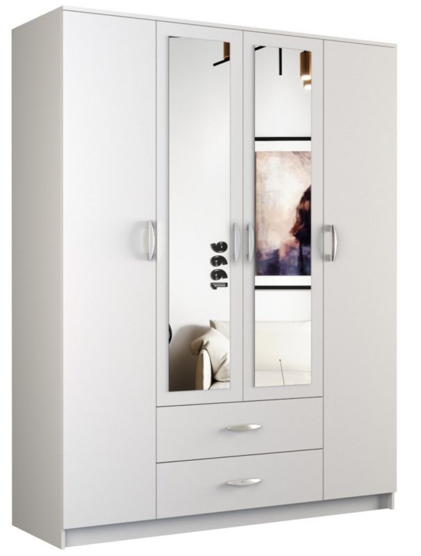 Szafa Romana Topeshop 160 Lustro 2 Szuflady 160cm Biel 52x160x205 cm 1 szt.