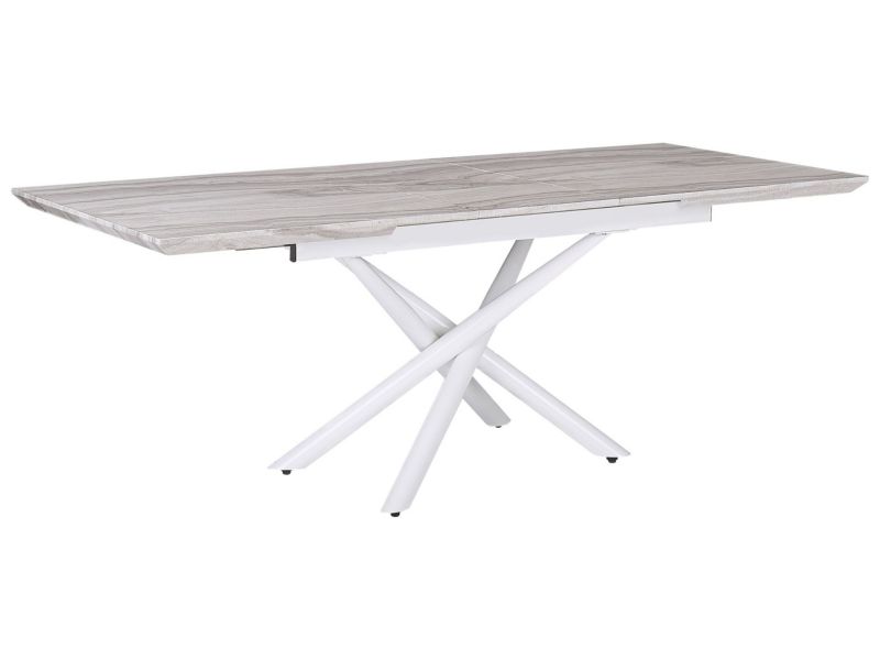 Stół do jadalni Moira 90 cm 160/200 cm Biały 1 szt.