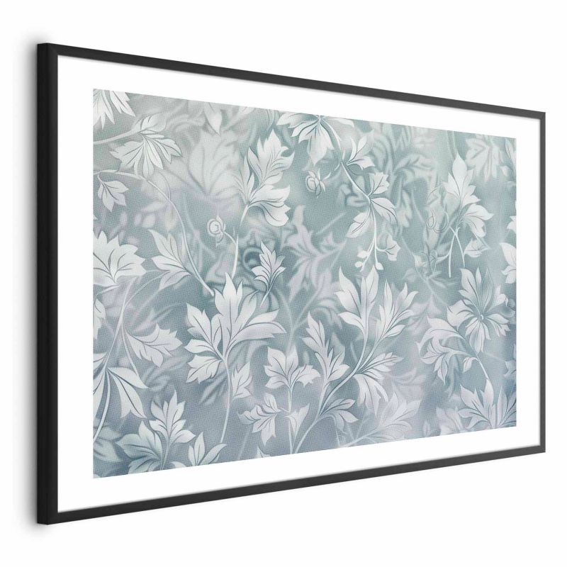 Plakat Artgeist Przetarte wzory roślinne 42x29,7 cm z ramą czarną 1 szt