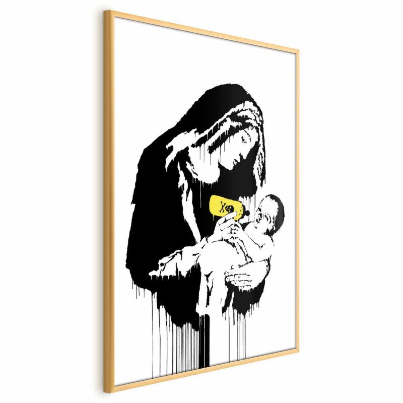 Plakat Artgeist Karmiąca matka 29,7x42 cm z ramą złotą 1 szt