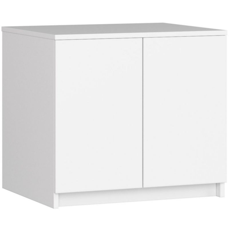 Nadstawka na szafę Akord S60 Biała 60 cm 2 drzwi kolor Biały mat 2 półki 60x51x55 cm 1 szt.