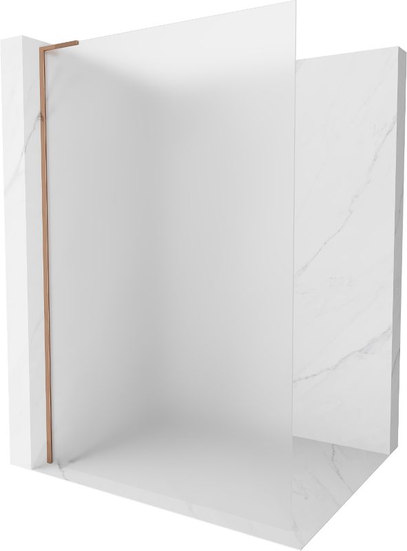 Ścianka prysznicowa Mexen Kioto L szron różowe złoto 70x200 cm 1 szt.