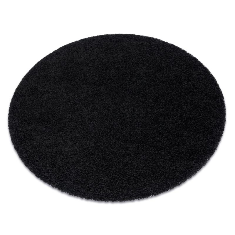 Dywan Soffi RugsX koło 100 cm czarny AF233 1 szt.