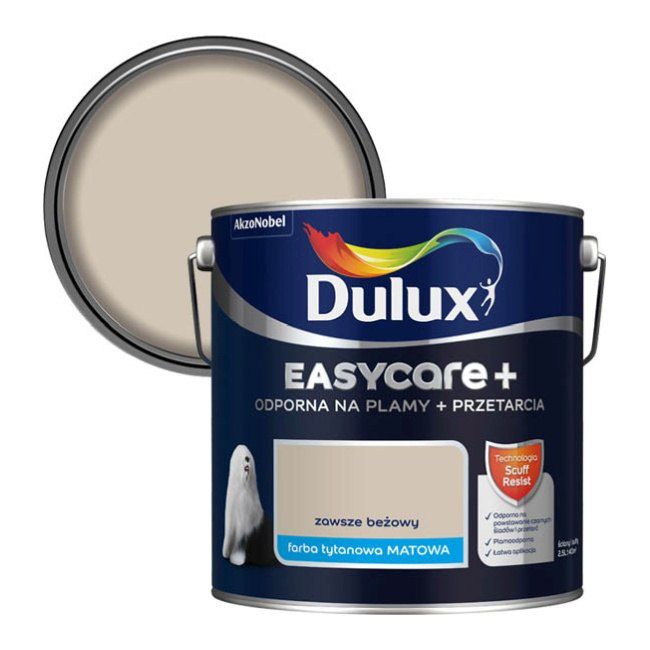 Farba Dulux EasyCare+ zawsze beżowy 2,5 l