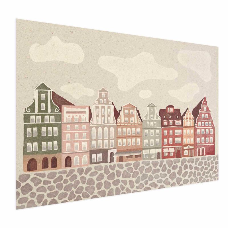 Plakat Artgeist Kolorowe Fasady 90x60 cm bez ramy 1 szt