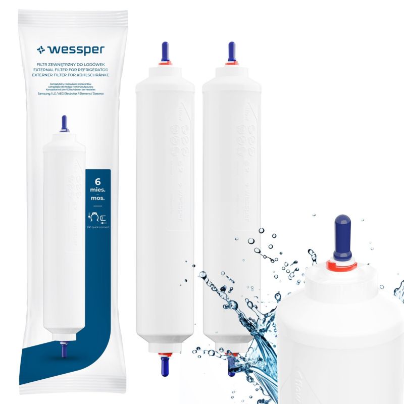 Filtr wody, Wessper, do lodówki, zamiennik do Samsung HAFEX/EXP DA29-10105j, węglowy, 1szt