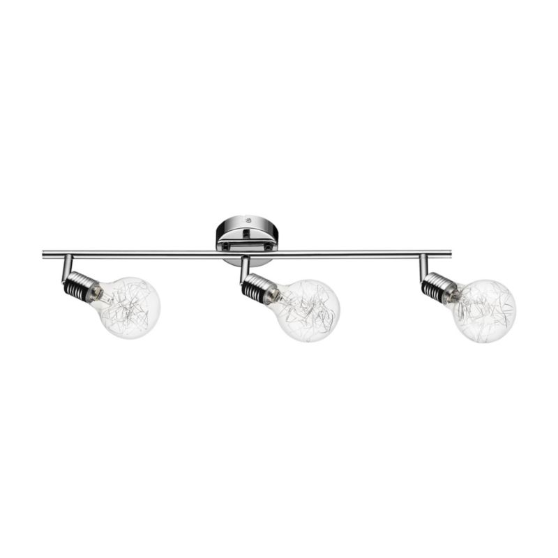 Lampa Sufitowa SPOT Light 3xG9 Max.28W Połączenie Chromu z Transparentnym Szkłem, Polski Producent, 1 szt.