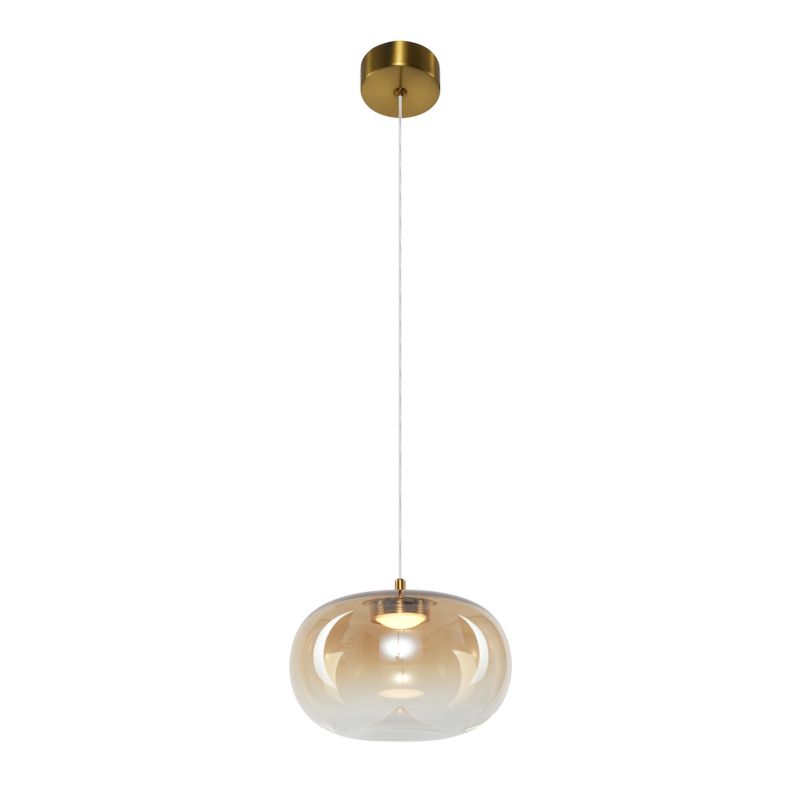 Lampa wisząca Milagro Vaso LED 4W transparentny złoty 1 szt.
