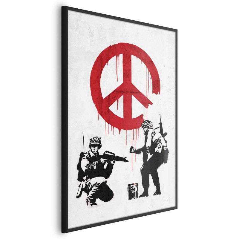 Plakat Artgeist Wojna i pokój 40x60 cm z ramą czarną 1 szt