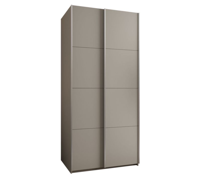 Szafa przesuwna Abiks LUX wysoka szer.120cm kaszmir/kaszmir/srebrny 1szt.