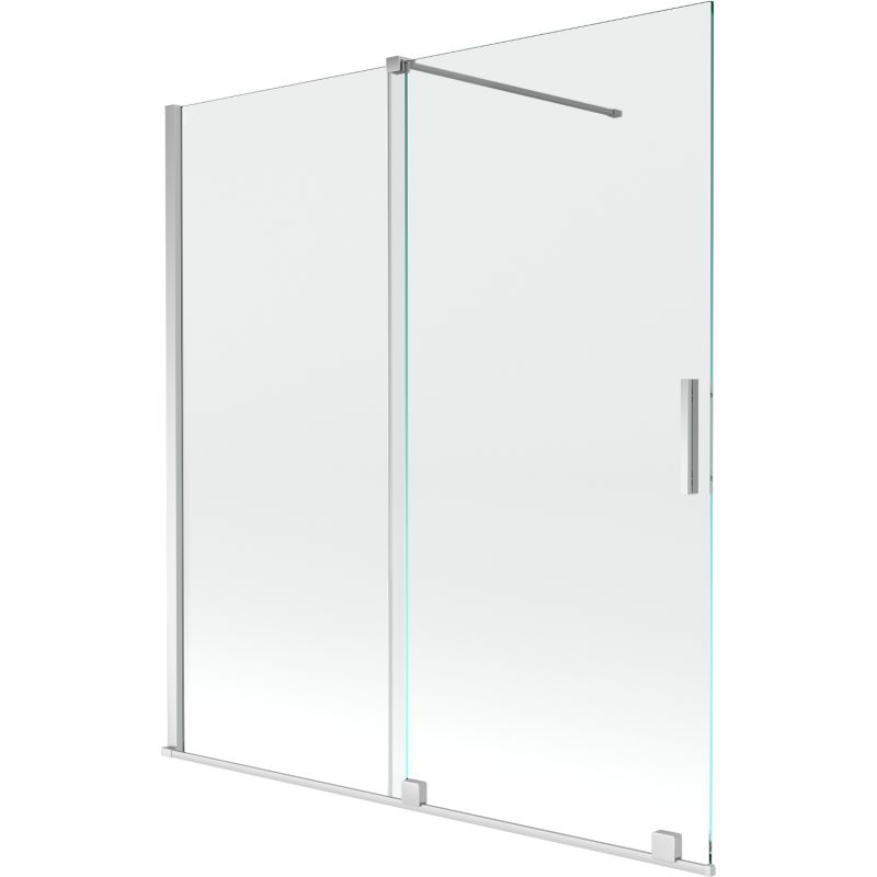 Parawan nawannowy 2-skrzydłowy Mexen Velar chrom 150 x 150 cm 1 szt.