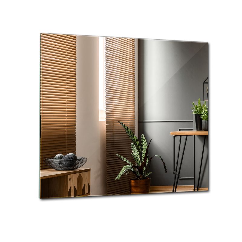 Lustro kwadratowe Tulup 50 x 50 ścienne minimalistyczne bez ramy 1 szt.