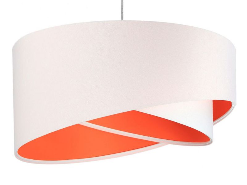 Lampa Bps Koncept wisząca GEMSTONE WHITE biała/pomarańczowa 1 szt