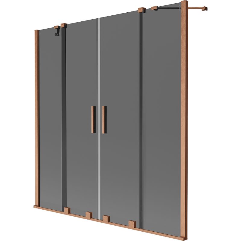Parawan nawannowy Mexen Velar duo grafitowy 160x150 cm 1 szt.