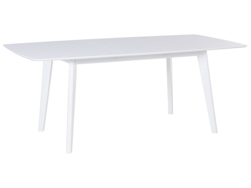 Stół do jadalni Sanford 90 cm 150/195 cm Biały 1 szt.