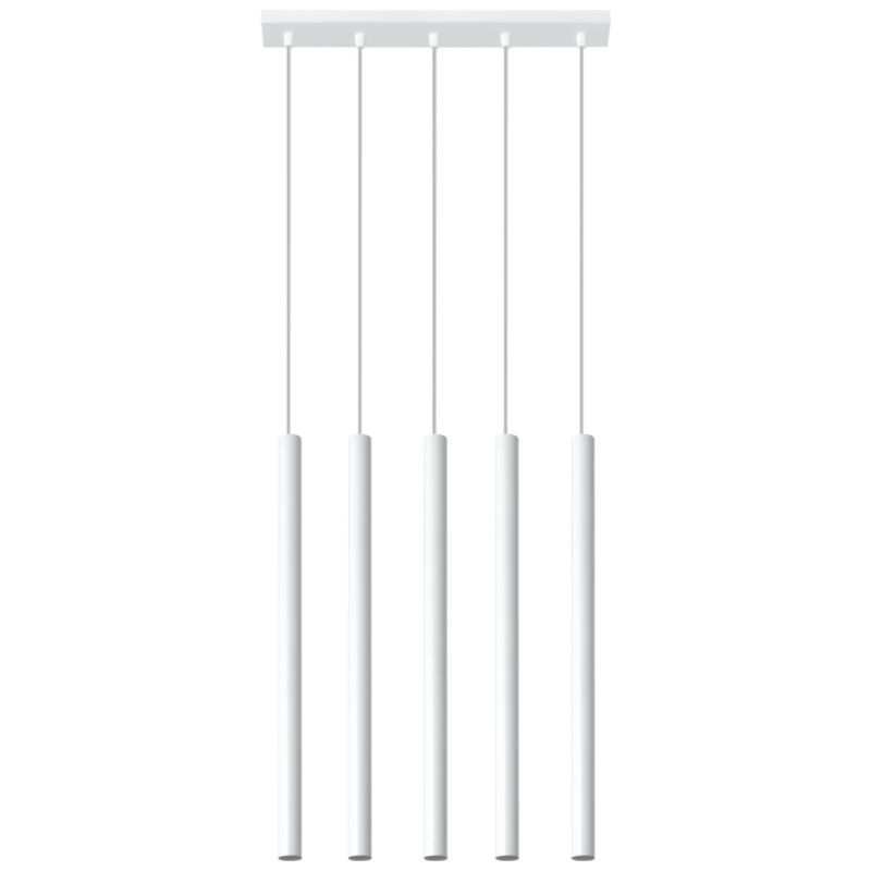 Lampa wisząca Sollux Lighting PASTELO 5 biała 1 szt.