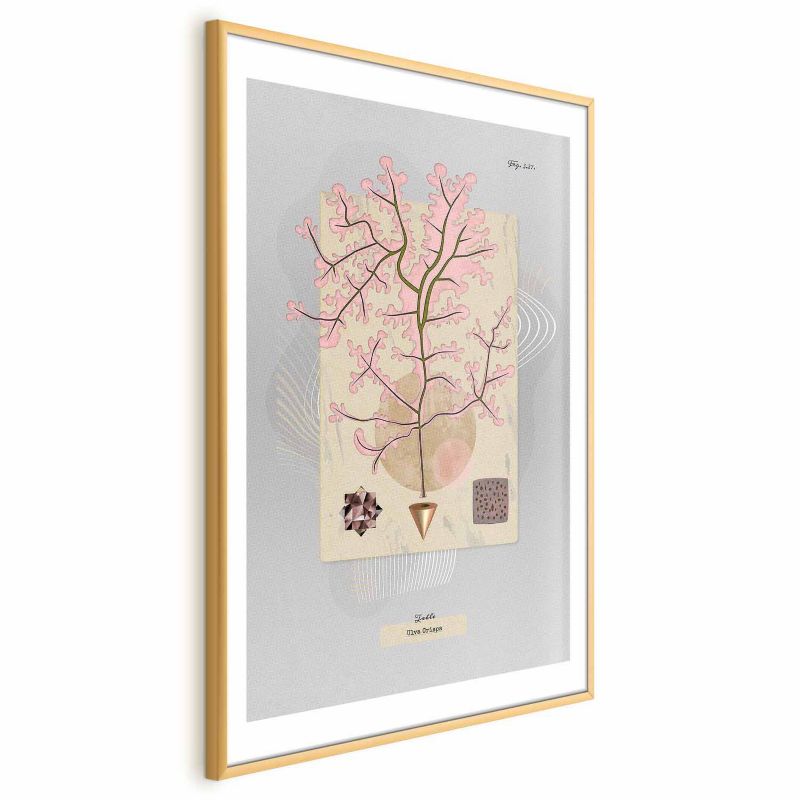 Plakat Artgeist Tajemnicze drzewko 40x60 cm z ramą złotą 1 szt