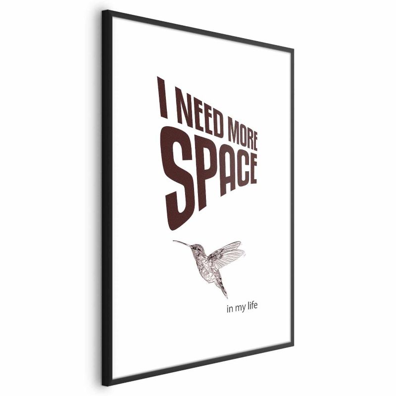 Plakat Artgeist More Space 29,7x42 cm z ramą czarną 1 szt