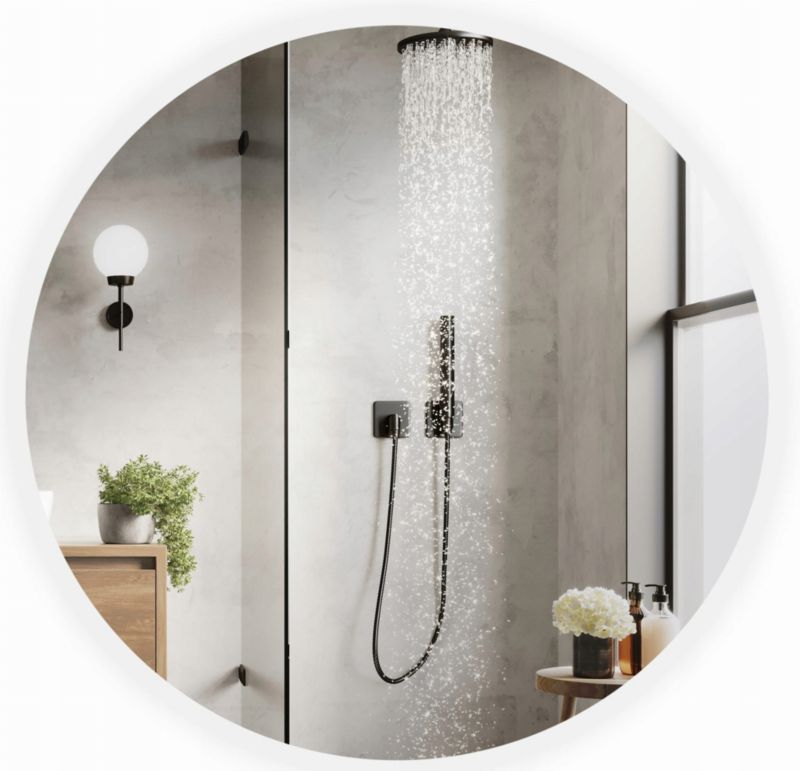 Lustro okrągłe Matkam łazienkowe podświetlane 60 cm LED 1 szt.