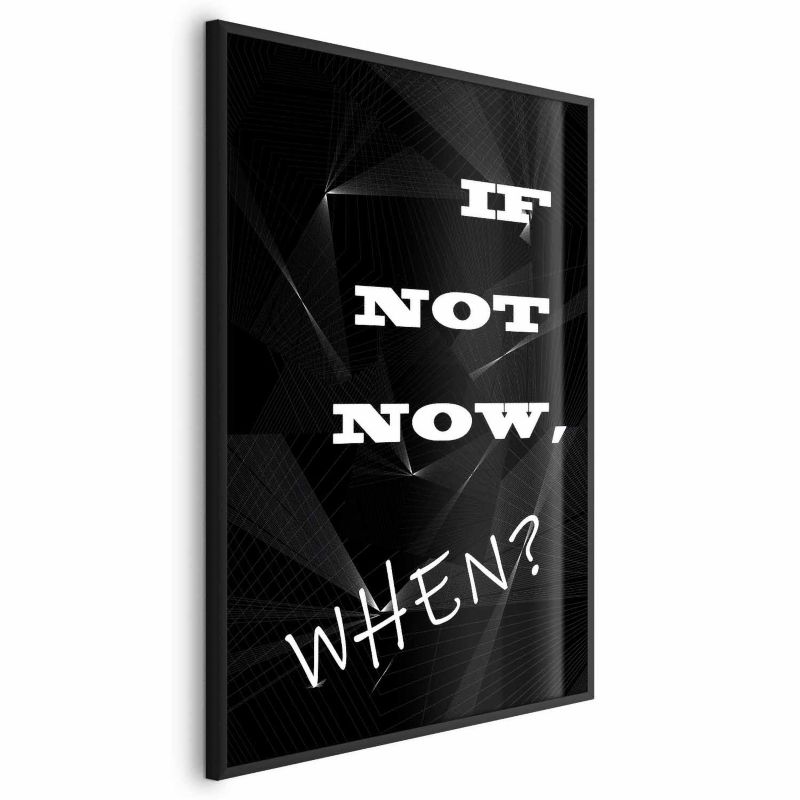 Plakat Artgeist When 60x90 cm z ramą czarną 1 szt