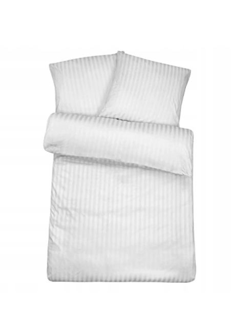 Komplet pościeli z mikrofibry KAM-POL bawełna 100% z zakładką pasek 1 cm 180x200 + 2x50x70 3 szt.
