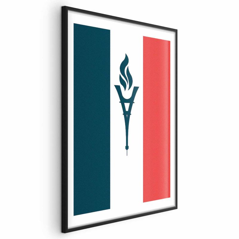 Plakat Artgeist Olimpijska Francja 29,7x42 cm z ramą czarną 1 szt