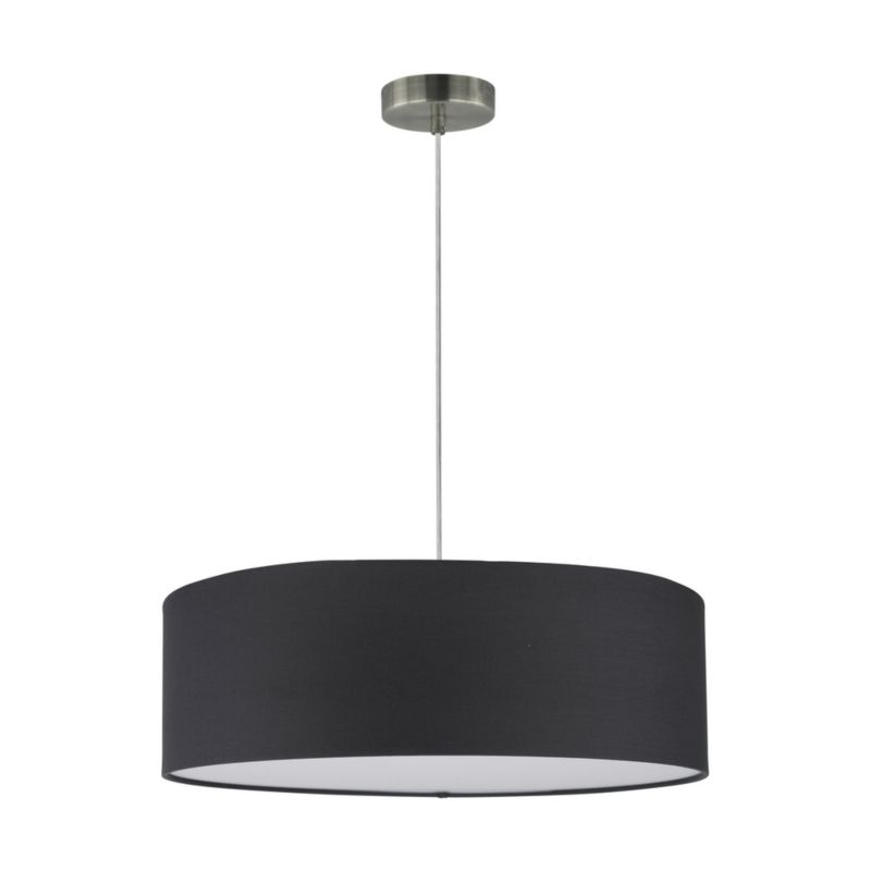 Lampa Wisząca SPOT Light 3xE27 Max.25W Eleganckie Połączenie Satyny i Antracytowego Abażuru, Polski Producent, 1szt.