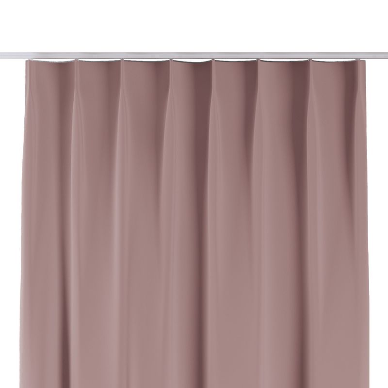Zasłona na haczykach flex pojedynczych Dekoria 130x245 cm pudrowy róż 1 szt.