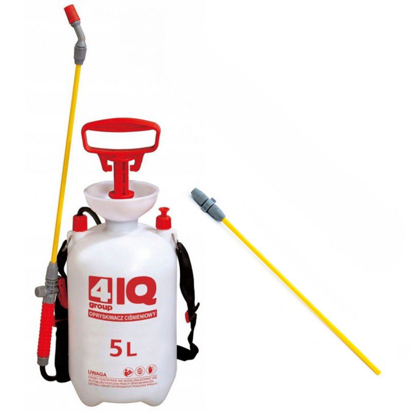 Opryskiwacz Ciśnieniowy 5 litrów + przedłużka do lancy 40 cm 4iQ 1szt.