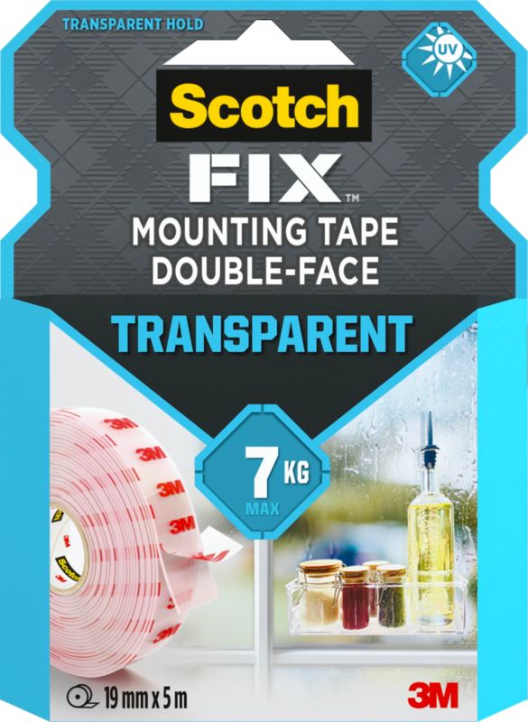 Taśma montażowa 3M 19 mm x 5 m transparentna
