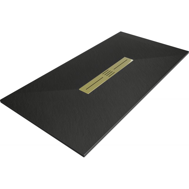 Brodzik prostokątny Mexen Toro czarny 200 x 90 cm 1 szt.