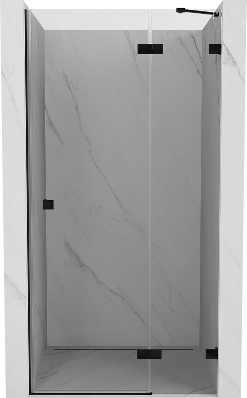 drzwi prysznicowe uchylne Mexen Lunar czarne 85x200 cm 1 szt.