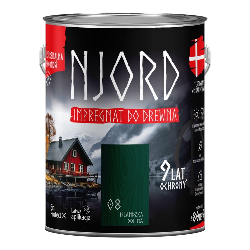 Impregnat do drewna Njord islandzka dolina 5 l