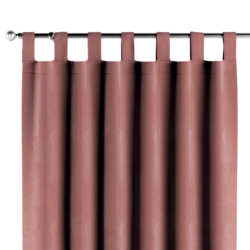 Zasłona na szelkach Dekoria 130x245 cm Velvet koralowy róż 1 szt.