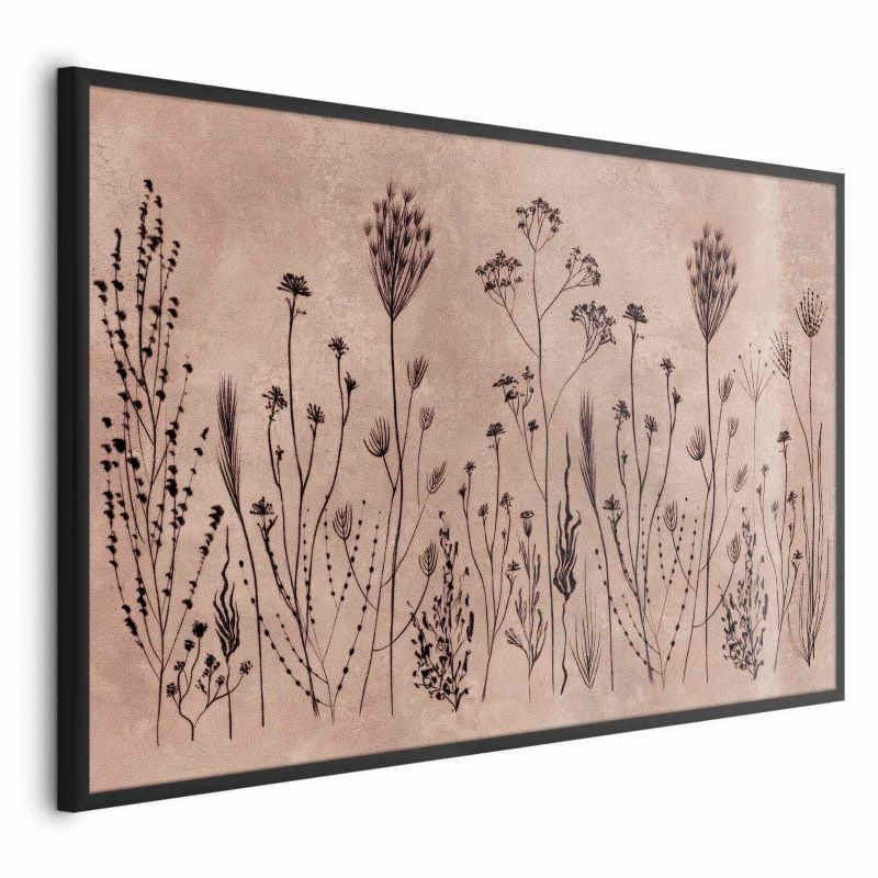 Plakat Artgeist Polne kwiaty 30x21 cm z ramą czarną 1 szt